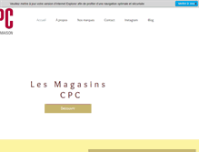 Tablet Screenshot of magasinscpc.com